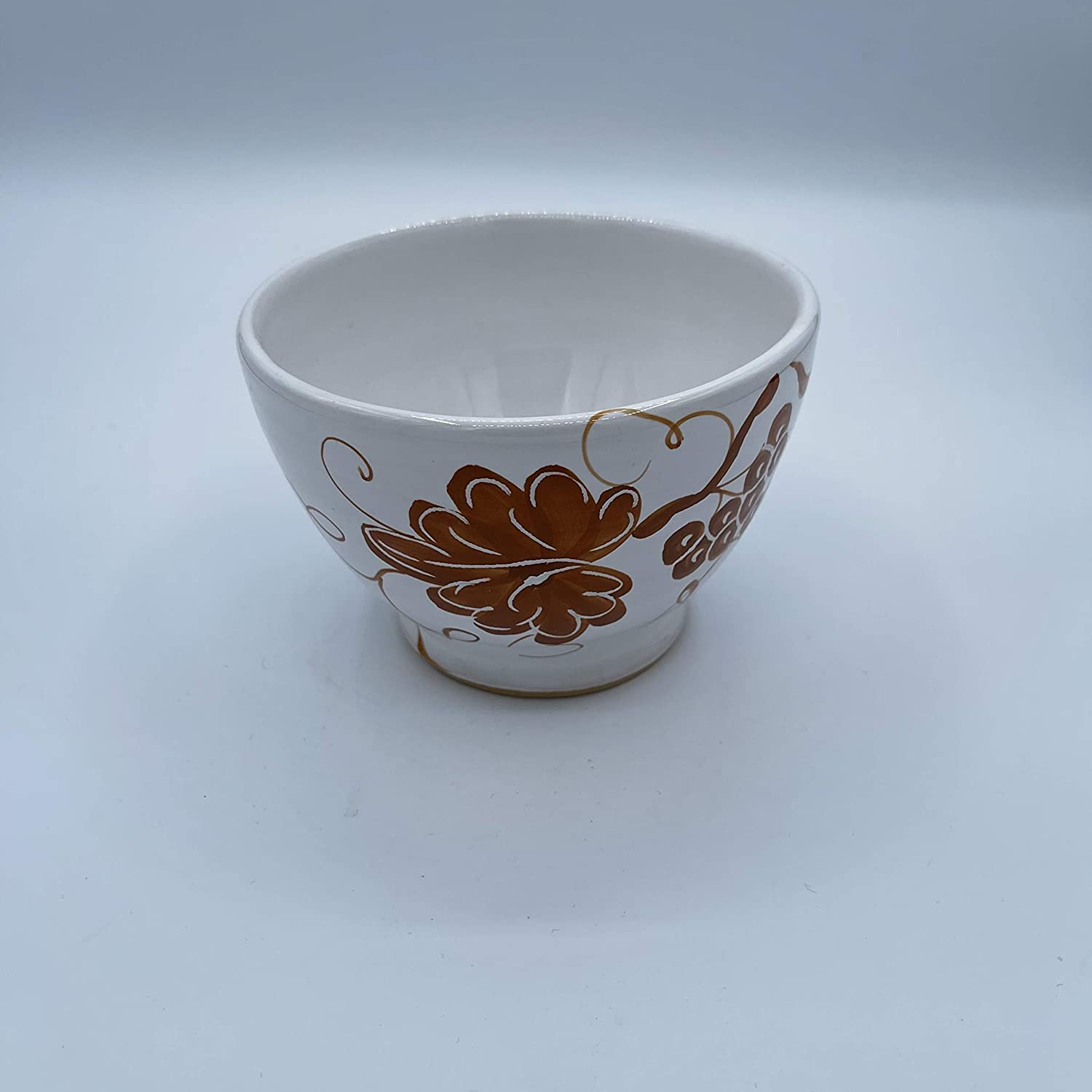 Tazza Scodella da colazione in ceramica fatta e dipinta a mano