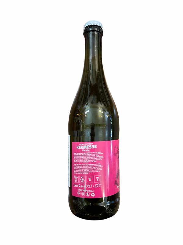 Beha Brewing KERMESSE Birra Bianca Artigianale Italiana 4,5% Vol 75 cl
