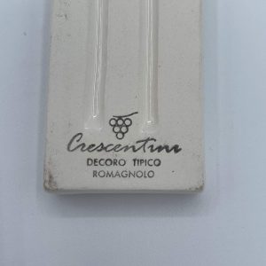 Amarcord Numero Civico 0 in ceramica dipinto a mano color ruggine