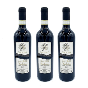 Tris Tre Bottiglie di Viticoltore Franco Fiorini GODIOLO Vino Nobile di Montepulciano DOCG 2015 14,5% vol 75 cl x 3