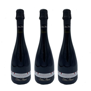 Tris di Tre Bottiglie di Selva Masacci Lambrusco Grasparossa di Castelvetro Vino Rosso Frizzante Dolce DOC 8% 75 cl x 3