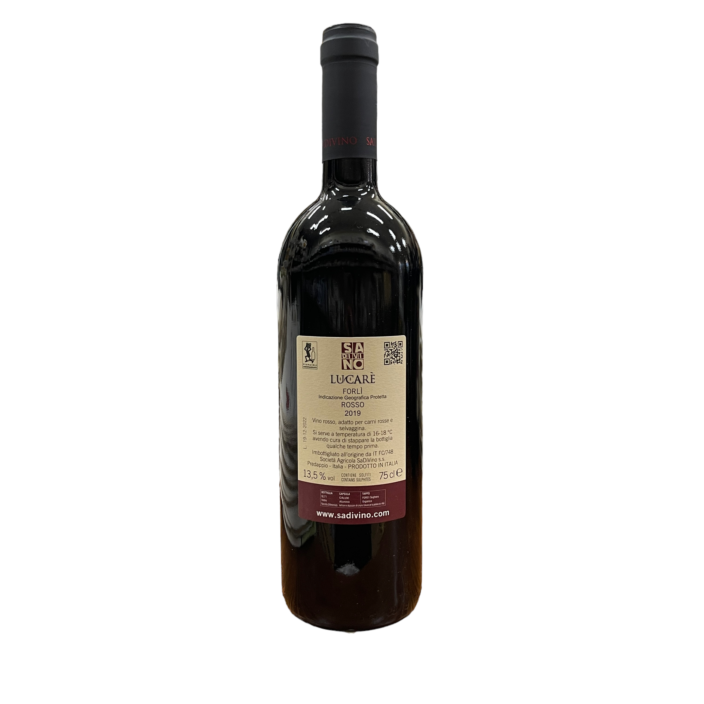 Sa Di Vino LUCARÈ Vino Rosso Romagnolo IGP Forlì 13,5% vol 75 cl
